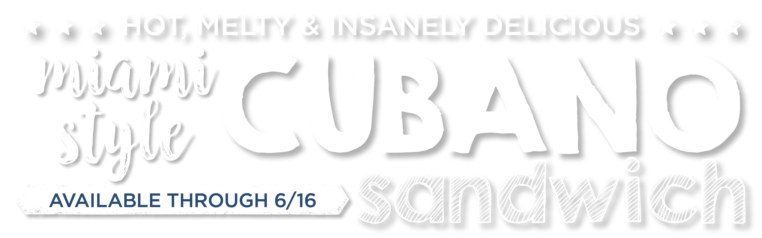 Hot, melty & insanely delicious. Miami-style Cubano Sandwich. Available through 6/16. 
